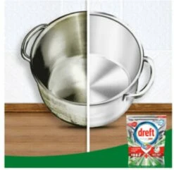 Dreft Platinum Plus All In One Deep Clean - Vaatwastabletten - Voordeelverpakking 4 X 33 Stuks -Sparkle home Winkel 1200x1173 3