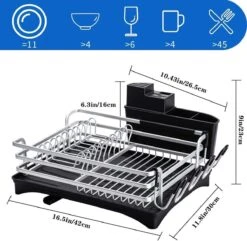 Doogo® Afdruiprek Met Bestekkorf En Lekbak Voor Keukenborden En Bestek Afdruiprek Met Draaibare Uitloop 13 Doogo® Afdruiprek Met Bestekkorf En Lekbak Voor Keukenborden En Bestek Afdruiprek Met Draaibare Uitloop -Sparkle home Winkel 1200x1173 7