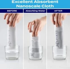 Tuiste Set Van 4, Grijs, Microvezel Microvezeldoeken, Permium Poetsdoeken, Stofdoeken, Nano Poetsdoeken, Micro Magic Magische Doeken, Multifunctionele Reinigingsdoeken, Set Van 4, 37 X 57 Cm -Sparkle home Winkel 1200x1174 10