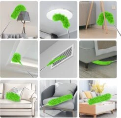 Strex Telescopische Plumeau Set Met Telescoopsteel - 60 Tot 140 Cm - Uitschuifbaar - Flexibel - Microvezel Ragebol - 5-Delige Schoonmaak Set -Sparkle home Winkel 1200x1174 6