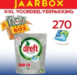 Dreft All In One Platinum - 270 Stuks - Vaatwastabletten - Jaarbox - Voordeelverpakking 8 Dreft All In One Platinum - 270 Stuks - Vaatwastabletten - Jaarbox - Voordeelverpakking -Sparkle home Winkel 1200x1175 1