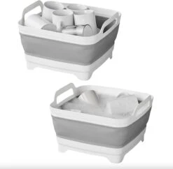 Opvouwbare Wasbak 18L - Met Stop - Afwasbak - Afwasteil - 30x30x20 Cm -Sparkle home Winkel 1200x1175 4