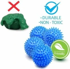 Merkloos Droger Ballen PVC – Herbruikbare Wasdroger Bollen – Snellere Droogtijd – - Wasbollen - 6 Stuks -Sparkle home Winkel 1200x1176