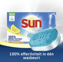 SUN® Sun All-In-1 Citroen Vaatwastabletten - 7 X 24 Tabletten - Voordeelverpakking -Sparkle home Winkel 1200x1176 4