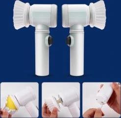 B-care Magic Brush - Elektrische Multifunctionele Schoonmaakborstel - 7 Opzetstukken - Wasborstel - Poetsmachine - Schrobborstel - Handborstel - Werkborstel - Schrobber - Boorborstel - Reinigingsborstel -Sparkle home Winkel 1200x1176 5