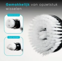 Merkloos Scrubclean Elektrische Schoonmaakborstel-7 In 1 Schrobber Met Steel-2 Standen Poetsmachine-max 130cm-badkamer/keuken/auto +gratis Houder -Sparkle home Winkel 1200x1178 5