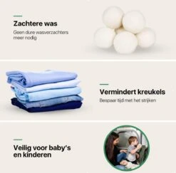 Tenify 6 XL Drogerballen + Extra Lavendel Olie - Wasbollen - Duurzaam - Schaapswol - Wasverzachter - Wasdrogerballen - Herbruikbare Droogballen - Energie Besparen -Sparkle home Winkel 1200x1179 2