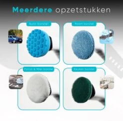 Merkloos Scrubclean Elektrische Schoonmaakborstel-7 In 1 Schrobber Met Steel-2 Standen Poetsmachine-max 130cm-badkamer/keuken/auto +gratis Houder -Sparkle home Winkel 1200x1182 7