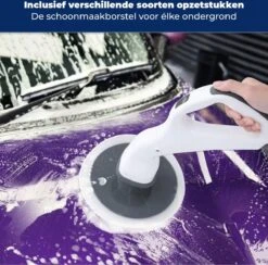 B-care Elektrische Schoonmaakborstel - 4 Opzetstukken - Wasborstel - Poetsmachine - Schrobborstel - Handborstel - Werkborstel - Schrobber - Boorborstel - Schoonmaakmiddelen - Reinigingsborstel -Sparkle home Winkel 1200x1184 12