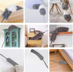 ForDig 7-Delige Plumeau Set - Duster Met Telescoopsteel Uitschuifbaar Tot 250 Cm - Inclusief Ragebol / Voegenborstel / Microvezel Doek / Chenille Borstel - Wasbaar - 360 Graden Draaibaar 14 ForDig 7-Delige Plumeau Set - Duster Met Telescoopsteel Uitschuifbaar Tot 250 Cm - Inclusief Ragebol / Voegenborstel / Microvezel Doek / Chenille Borstel - Wasbaar - 360 Graden Draaibaar -Sparkle home Winkel 1200x1184 13