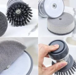 Afwasborstel Met Zeepdispenser – Met 3 Verschillende Opzet Stukken – Inclusief Houder – Grijs – Afwas Borstel Zeepreservoir – Zeep Handborstel – Doseerpomp – Afwasmiddel Dispenser – Navulbaar 11 Afwasborstel Met Zeepdispenser – Met 3 Verschillende Opzet Stukken – Inclusief Houder – Grijs – Afwas Borstel Zeepreservoir – Zeep Handborstel – Doseerpomp – Afwasmiddel Dispenser – Navulbaar -Sparkle home Winkel 1200x1189 10