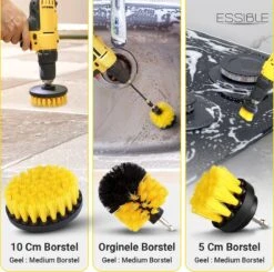 ESSIBLE Borstelboor - Set 20 Stuks - Schrobborstel - Polypropyleen - Borstel Boormachine - Schrobborstel - Schuurborstel - Automatische Reiniging - 20 Delige Borstelset Voor Boormachine -Sparkle home Winkel 1200x1189 16