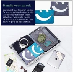 Wonair - Waszakken Voor Wasgoed - 60x90cm - Hemelsblauw - Met Trekkoord -Sparkle home Winkel 1200x1189 2