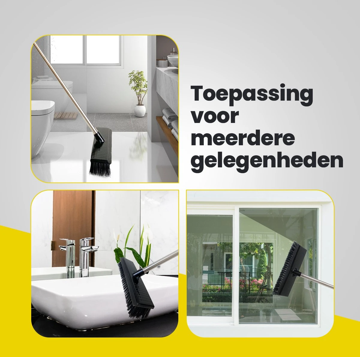 Schrobbezem Zwart Luiwagen Met Steel 120cm - Tuinbezem Straatbezem - Schoonmaak Schrobber Kunststof Harde Bezem - Schrobborstel En Schuurborstel 8 Schrobbezem Zwart Luiwagen Met Steel 120cm - Tuinbezem Straatbezem - Schoonmaak Schrobber Kunststof Harde Bezem - Schrobborstel En Schuurborstel - Afbeelding 6