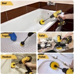 ESSIBLE Schrobborstel - Polypropyleen - Borstel Boormachine - Schrobborstel - Schuurborstel - Automatische Reiniging - 3 Delige Borstelset Voor Boormachine 10 ESSIBLE Schrobborstel - Polypropyleen - Borstel Boormachine - Schrobborstel - Schuurborstel - Automatische Reiniging - 3 Delige Borstelset Voor Boormachine -Sparkle home Winkel 1200x1190 6