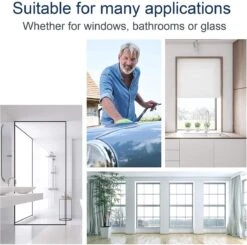 BOTC Douchewisser - Raamwisser - Silicone - 21cm X 16cm - Badkamer Accessoires -Zwart -Sparkle home Winkel 1200x1191 18