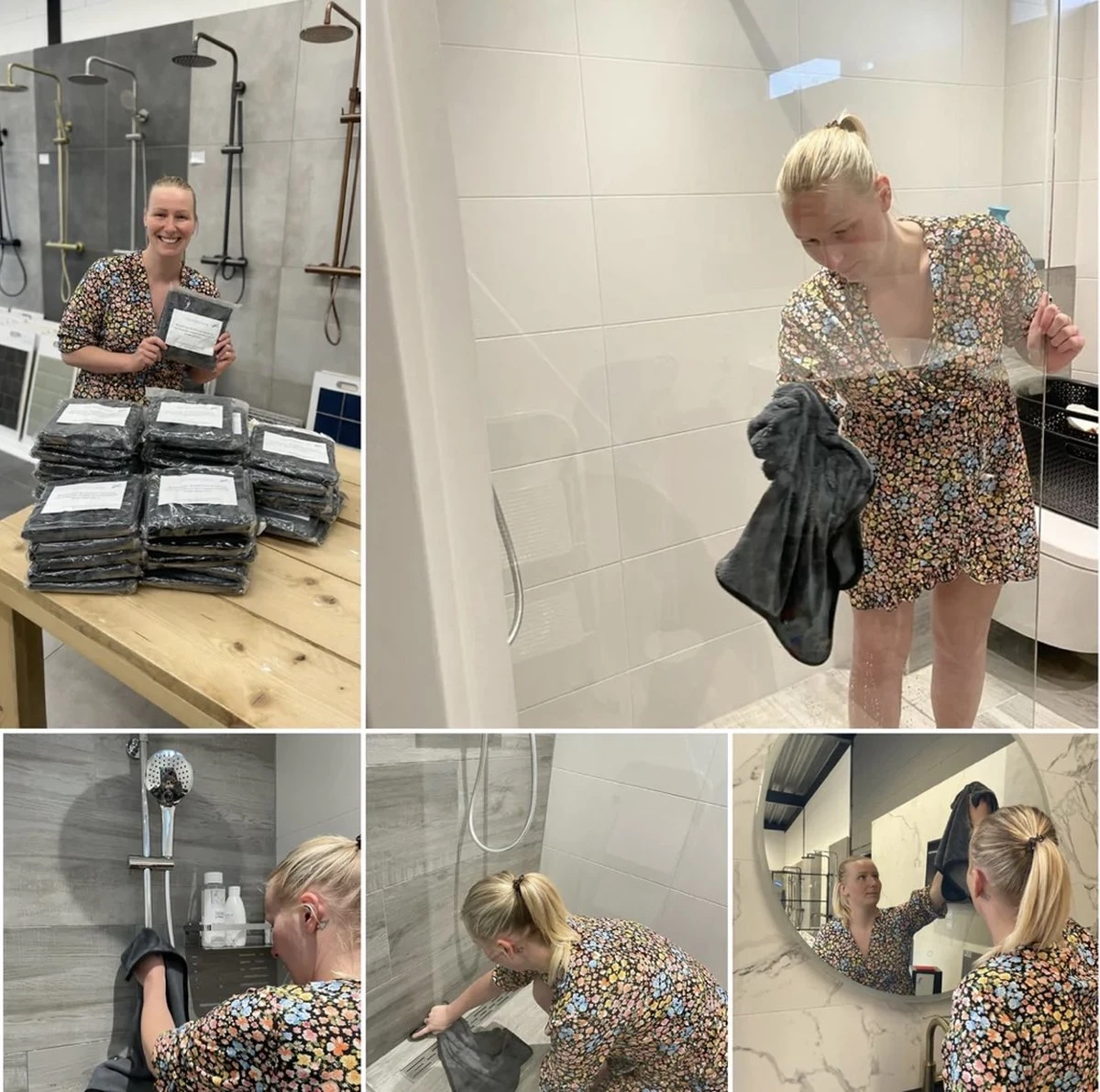 F.R.M. Tegelwerk Quick Dry Droogdoek™ Eigen Ontwerp Droogdoek Voor Badkamer 40x60 4 F.R.M. Tegelwerk Quick Dry Droogdoek™ Eigen Ontwerp Droogdoek Voor Badkamer 40x60 - Afbeelding 2