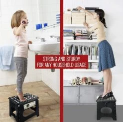 Buxibo - Kruk - Krukje - Keukentrap - Keukentrapje - Opvouwbaar Trapje - Keuken/Badkamer/Schuur Trapje - 29 X 24 X 40cm -Sparkle home Winkel 1200x1193 7