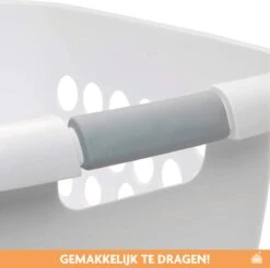 LaundrySpecialist Wasmand Met Soft Grip Handvaten – 35 X 28 X 29 Cm – 28 Liter – Wit -Sparkle home Winkel 1200x1194 10