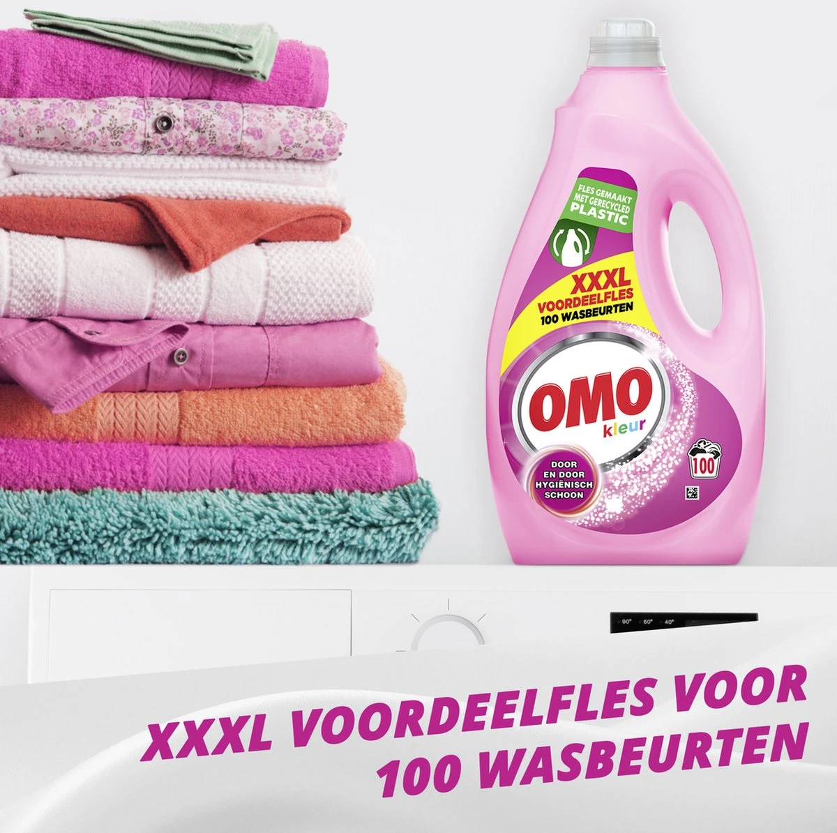 Omo Vloeibaar Wasmiddel Kleur - 100 Wasbeurten - Grootverpakking 6 Omo Vloeibaar Wasmiddel Kleur - 100 Wasbeurten - Grootverpakking - Afbeelding 4