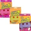 Scrub Daddy + 2 Scrub Mommy - 3 Kleuren - Schoonmaakspons -Sparkle home Winkel 1200x1196 17
