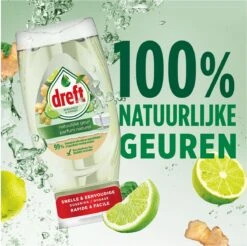 Dreft Natuurlijke Geur - Afwasmiddel - Bergamot & Gember - Ondersteboven Fles - Voordeelverpakking 8 X 370 Ml -Sparkle home Winkel 1200x1197 14