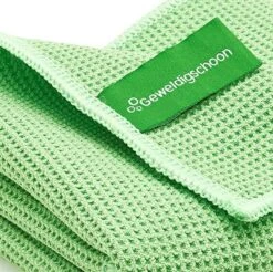 Geweldigschoon Groene Microvezel Raamdoekenset Bestaande Uit 1 Schoonmaakdoek + 2 Droogdoeken (raamdoeken, Raamset) -Sparkle home Winkel 1200x1197 34