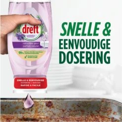 Dreft Natuurlijke Geur - Afwasmiddel - Lavendel & Rozemarijn - Ondersteboven Fles - Voordeelverpakking 8 X 370 Ml -Sparkle home Winkel 1200x1198 34