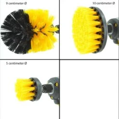 Merkloos Kibani 3 Delige Borstelset Voor Boormachine - Schrobborstel - Polypropyleen - Borstel Boormachine - Schuurborstel - Automatische Reiniging - Reinigingsborstels Voor Boormachine - Schoonmaakborstel -Sparkle home Winkel 1200x1198 57