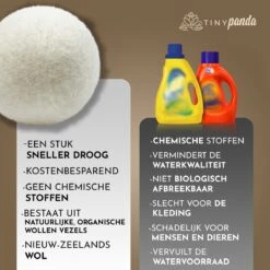 Merkloos Droger Ballen XL 8 Stuks – Zero Waste Dryer Balls - Duurzaam – Wasverzachter – Herbruikbare Drogerballen – Droogt De Was Sneller – Tiny Panda 16 Merkloos Droger Ballen XL 8 Stuks – Zero Waste Dryer Balls - Duurzaam – Wasverzachter – Herbruikbare Drogerballen – Droogt De Was Sneller – Tiny Panda -Sparkle home Winkel 1200x1199 17