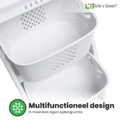 Life’s Green® - Wasmand - Wasmand 3 Vakken - Wassorteerder - Ophangbaar -Sparkle home Winkel 1200x1199 23