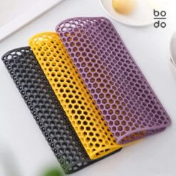 BODO Gootsteenmat Siliconen Donker Grijs - 34.5 X 34.5 Cm - Keuken Accessoires - Gootsteen Beschermer - Onderzetters Siliconen - Anti Kras -Sparkle home Winkel 1200x1200 1009