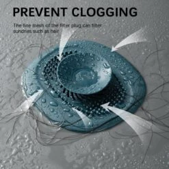 Merkloos Luxe Doucheputje Afvoer Plug Zeef Stopper Stop - Universele Haarfilter Haarvanger Gootsteenstop Afvoerstop Onderdeel Afvoerputje Stopper Putje Rooster Voor Wastafel Gootsteen Spoelbak Bad Douchebak Keuken Wasbak Badkuip Aanrecht - Siliconen - Blauw -Sparkle home Winkel 1200x1200 1095