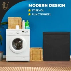 LIVILO - Wasmand 3 Vakken Wassorteerder Met Deksel – Opvouwbaar 3 Vakken– 120 Liter – Met 3 Uitneembare Waszakken – Stoffen Wasmand – Zwart -Sparkle home Winkel 1200x1200 1246