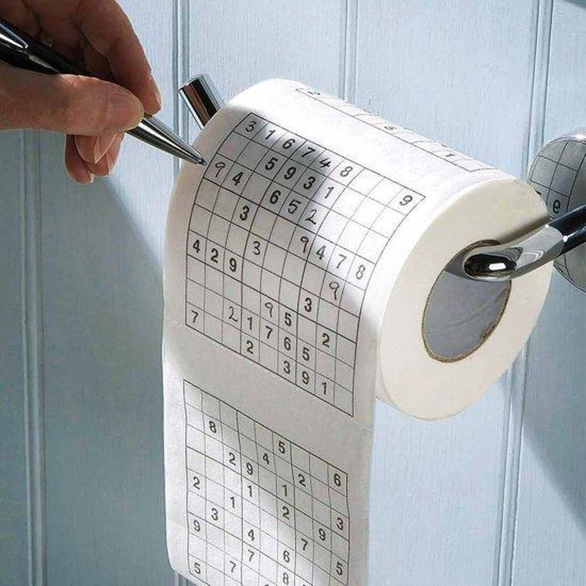 MikaMax Sudoku WC Papier - Sudoku - Iedervel Een Andere Sudoku - Toiletpapier - Puzzels - Puzzel 7 MikaMax Sudoku WC Papier - Sudoku - Iedervel Een Andere Sudoku - Toiletpapier - Puzzels - Puzzel - Afbeelding 5