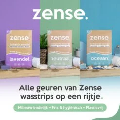 Zense Eco Wasmiddel Wasstrips - 72 Grote Wasbeurten - Neutraal - Wasmiddeldoekjes -Sparkle home Winkel 1200x1200 130