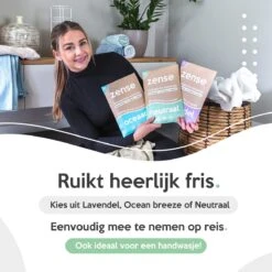 Zense Eco Wasmiddel Wasstrips - 72 Grote Wasbeurten - Neutraal - Wasmiddeldoekjes -Sparkle home Winkel 1200x1200 131