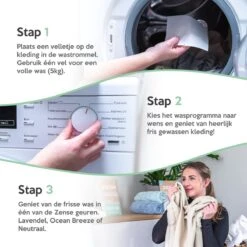 Zense Eco Wasmiddel Wasstrips - 72 Grote Wasbeurten - Neutraal - Wasmiddeldoekjes -Sparkle home Winkel 1200x1200 136