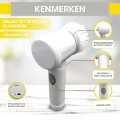 Lenga Elektrische Schoonmaakborstel - 5 In 1 Borstel - Oplaadbaar - Wasborstel - Schoonmaakmiddelen - Schrobborstels 12 Lenga Elektrische Schoonmaakborstel - 5 In 1 Borstel - Oplaadbaar - Wasborstel - Schoonmaakmiddelen - Schrobborstels -Sparkle home Winkel 1200x1200 1372