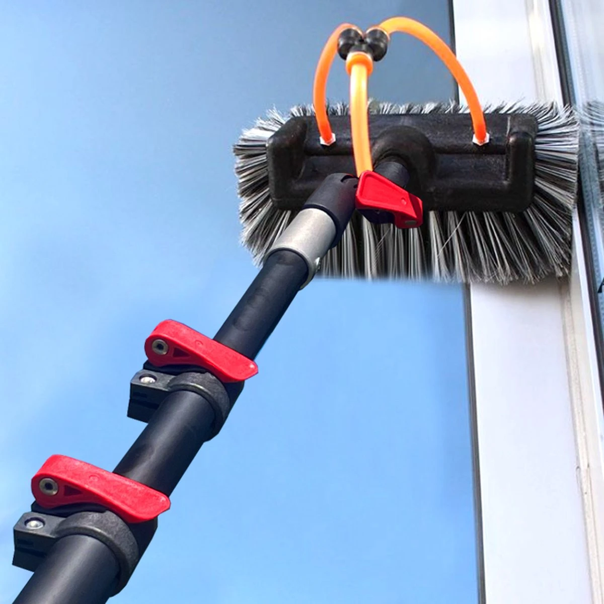 Aquacopic - Telescoopsteel Set Met Borstel - 11 Meter 3 Aquacopic - Telescoopsteel Set Met Borstel - 11 Meter