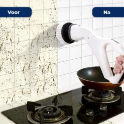 B-care Elektrische Schoonmaakborstel - 4 Opzetstukken - Wasborstel - Poetsmachine - Schrobborstel - Handborstel - Werkborstel - Schrobber - Boorborstel - Schoonmaakmiddelen - Reinigingsborstel -Sparkle home Winkel 1200x1200 1494