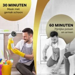 MostEssential Premium Elektrische Schoonmaakborstel 2023 Model – Elektrische Schrobber - Schrobborstel - Poetsmachine – Voor Badkamer Of Keuken - Inclusief 4 Borstelkoppen 16 MostEssential Premium Elektrische Schoonmaakborstel 2023 Model – Elektrische Schrobber - Schrobborstel - Poetsmachine – Voor Badkamer Of Keuken - Inclusief 4 Borstelkoppen -Sparkle home Winkel 1200x1200 1505