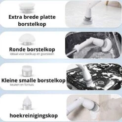 Elektrische Scrubber - Veelzijdige Schrobborstel - Elektrische Schoonmaakborstel - Binnen En Buiten Schoonmaken -Sparkle home Winkel 1200x1200 1508