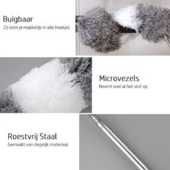 Vannons - Plumeau - Ragebol - Plumeau Uitschuifbaar Tot 245 Cm - Met Telescoopsteel - Wasbaar Microvezel - Grijs Wit 13 Vannons - Plumeau - Ragebol - Plumeau Uitschuifbaar Tot 245 Cm - Met Telescoopsteel - Wasbaar Microvezel - Grijs Wit -Sparkle home Winkel 1200x1200 1550