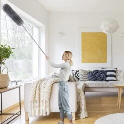 ForDig Telescopische Plumeau Microvezel - Duster Met Telescoopsteel Uitschuifbaar Tot 250 Cm - Wasbaar - 360 Graden Draaibaar -Sparkle home Winkel 1200x1200 1556