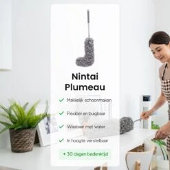 Plumeau Uitschuifbaar Tot 280cm - RVS - Telescopisch - Plumeau Met Telescoopsteel - 360° Flexibel 15 Plumeau Uitschuifbaar Tot 280cm - RVS - Telescopisch - Plumeau Met Telescoopsteel - 360° Flexibel -Sparkle home Winkel 1200x1200 1583