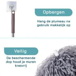 ForDig 7-Delige Plumeau Set - Duster Met Telescoopsteel Uitschuifbaar Tot 250 Cm - Inclusief Ragebol / Voegenborstel / Microvezel Doek / Chenille Borstel - Wasbaar - 360 Graden Draaibaar 16 ForDig 7-Delige Plumeau Set - Duster Met Telescoopsteel Uitschuifbaar Tot 250 Cm - Inclusief Ragebol / Voegenborstel / Microvezel Doek / Chenille Borstel - Wasbaar - 360 Graden Draaibaar -Sparkle home Winkel 1200x1200 1611