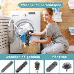 ForDig 7-Delige Plumeau Set - Duster Met Telescoopsteel Uitschuifbaar Tot 250 Cm - Inclusief Ragebol / Voegenborstel / Microvezel Doek / Chenille Borstel - Wasbaar - 360 Graden Draaibaar 17 ForDig 7-Delige Plumeau Set - Duster Met Telescoopsteel Uitschuifbaar Tot 250 Cm - Inclusief Ragebol / Voegenborstel / Microvezel Doek / Chenille Borstel - Wasbaar - 360 Graden Draaibaar -Sparkle home Winkel 1200x1200 1612