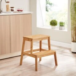 ACAZA Krukje In 2 Niveaus - Houten Opstapje - Bruin -Sparkle home Winkel 1200x1200 1638