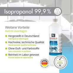 Isopropyl Alcohol - Isopropanol - IPA - Isopropyl - 99,9% Zuiver - 1000ml - Inclusief Trechter 12 Isopropyl Alcohol - Isopropanol - IPA - Isopropyl - 99,9% Zuiver - 1000ml - Inclusief Trechter -Sparkle home Winkel 1200x1200 1826
